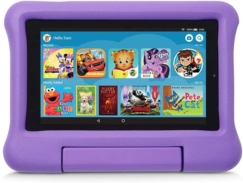 Amazon Kid-Proof Case For Fire 7 Tablet Purple B07L1N9X3M
