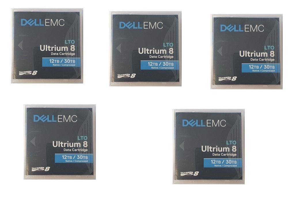 Dell EMC LTO8 Ultrium 8 12TB Native 30TB Compressed WORM Data Tape Cartridge 440-BBIU 96GHK