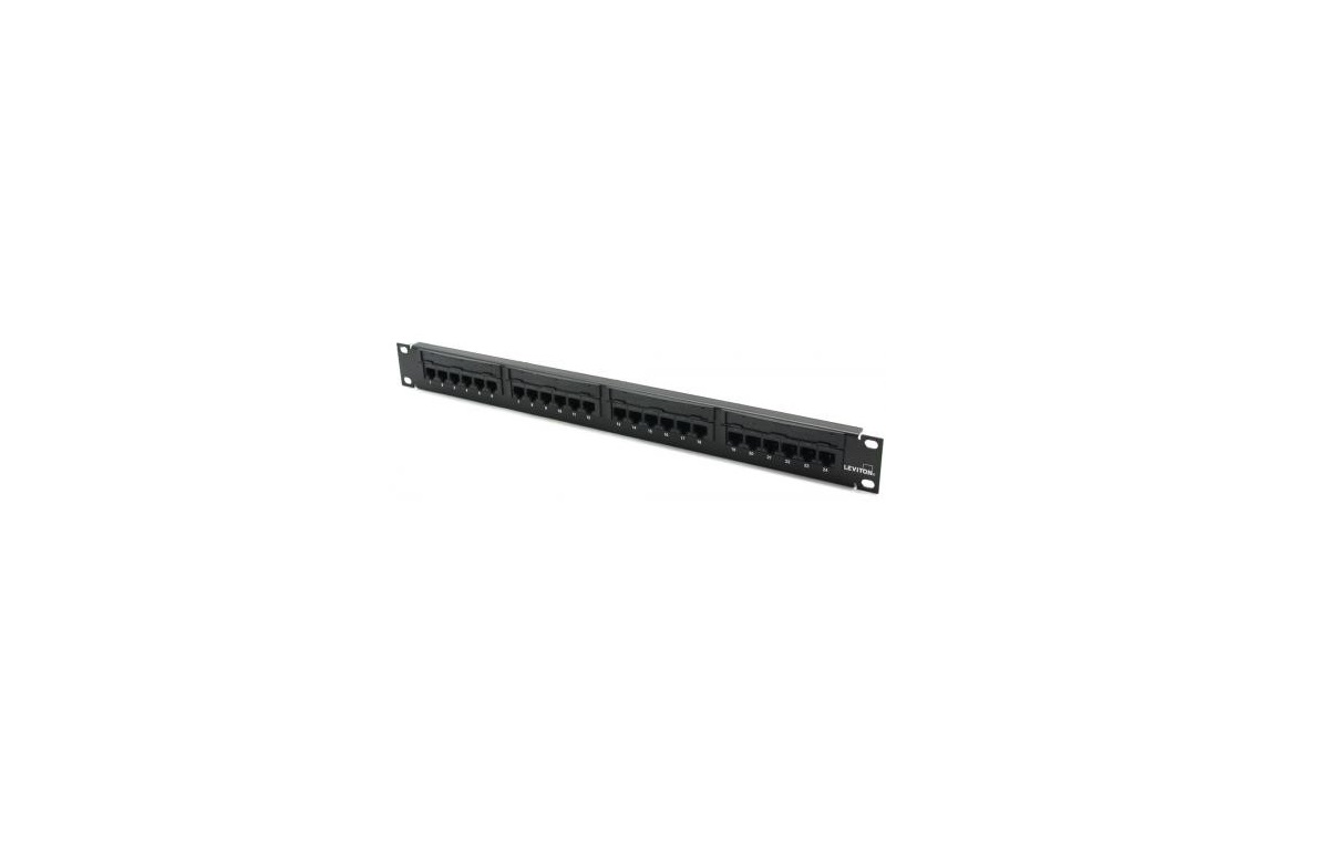 Leviton 49012-J24 24-Ports 1RU Voice Grade Patch Panel