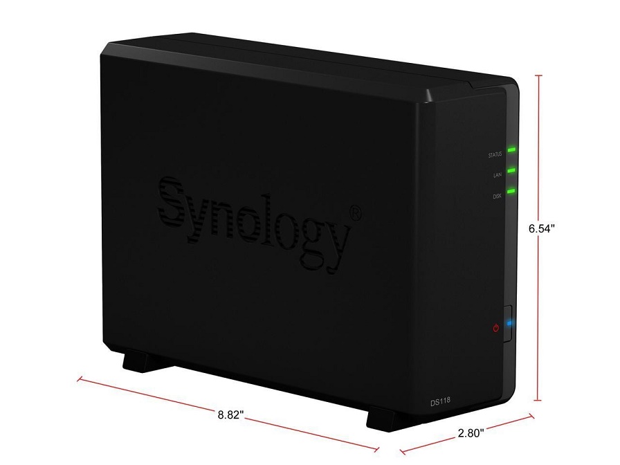 Synology 1-Bay Realtek RTD1296 1.4GHz 1GB (No Hdd) Usb 3.0 Nas Diskstation DS118