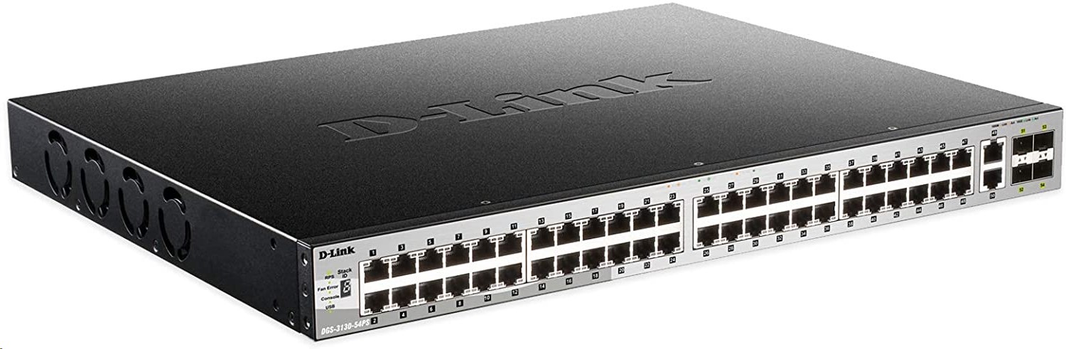 D-Link DGS-3130-54PS 48xPorts 2x10Gb Lan 4x10Gb SFP+ Managed Switch