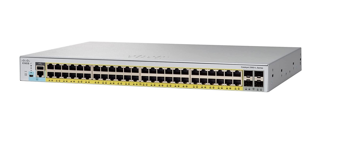 Cisco Catalyst 2960L-48PS-LL 48-Ports 4x Sfp 370W Rack Mountable Switch WS-C2960L-48PS-LL