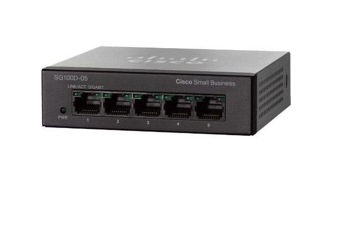 Cisco Small Business 100 Series 5-Ports Gigabit Switch SG100D-05-NA
