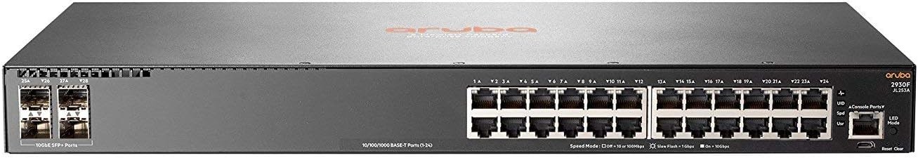 Aruba 2930F 24-Ports Gigabit Managed Network Switch SFP+ JL253A