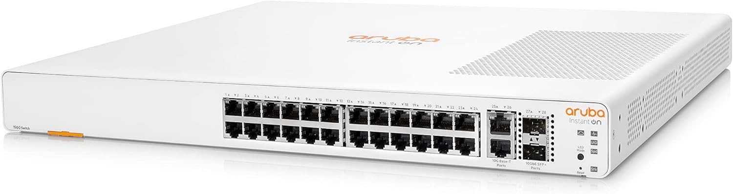 Aruba 1960 24G 2XGT 24-Ports Gigabit Managed Network Switch JL806A#ABA