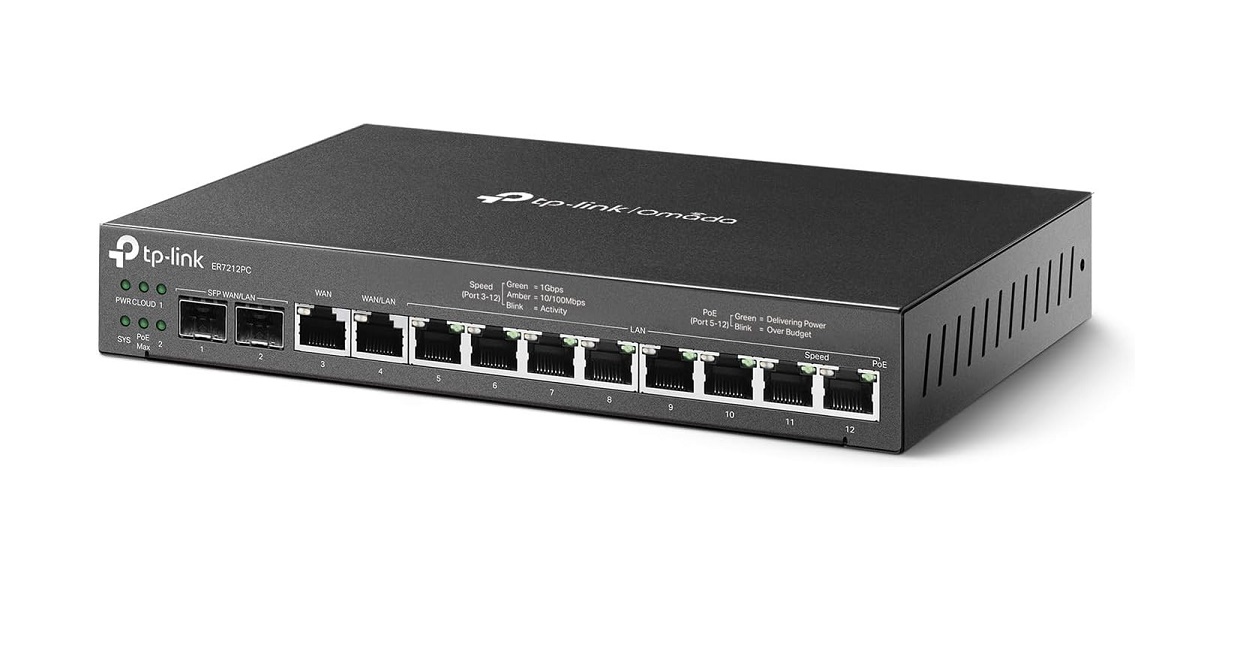 TP-Link Omada Router Poe 8-Ports Gigabit Switch ER7212pc