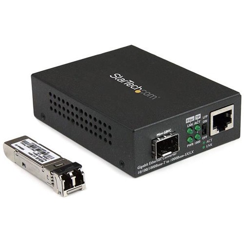 StarTech.com MCM1110MMLC Gigabit Ethernet Fiber Media Converter