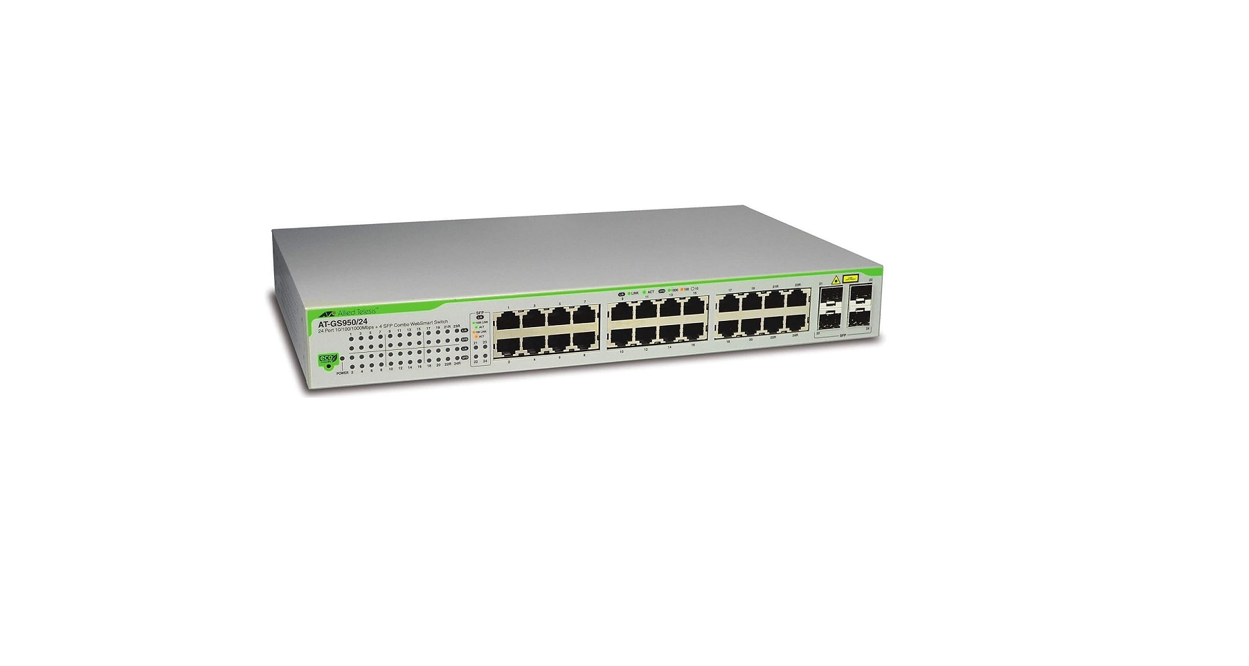 Allied Telesyn Telesis 24-Ports Websmart Switch With 4 Sfp Combo Ports AT-GS950/24