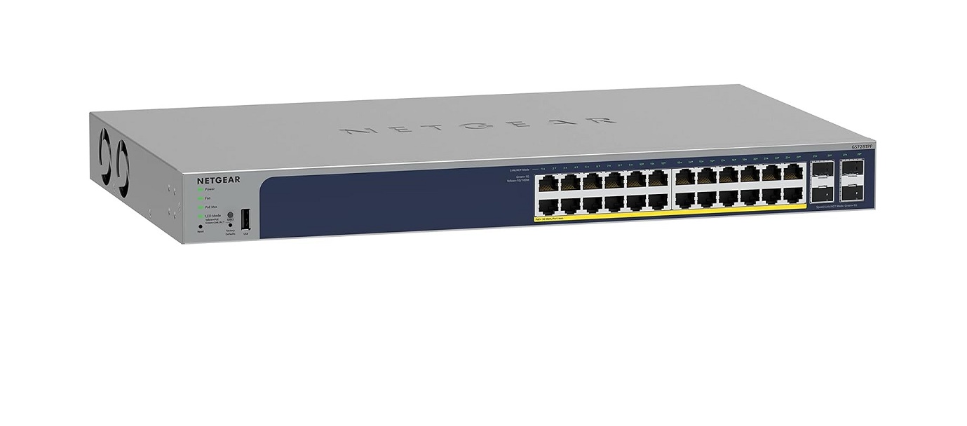 Netgear Prosafe GS728TPP 24-Ports Gigabit PoE+ Compliant Managed Network Switch GS728TPP-300NAS