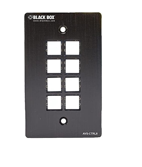 Black Box Blackbox Wallplate 8BTN RS-23 Control Panel AVS-CTRL8