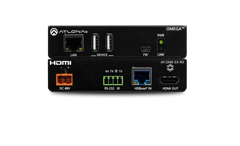 Atlona Omega 4K Uhd HDMI/USB-over-HDBaseT Receiver AT-OME-EX-RX