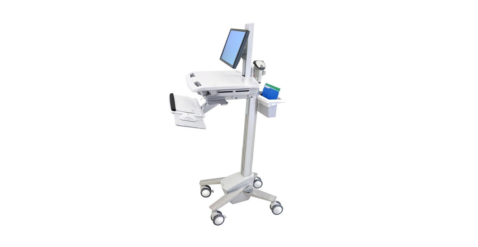 Ergotron SV41-6300-0 Styleview Emr Cart With LCD Pivot 35 LB Capacity