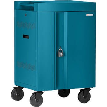 Bretford Cube Cart Mini Pre-Wired 24 Devices Pacific Blue TVCM24USBC-PA