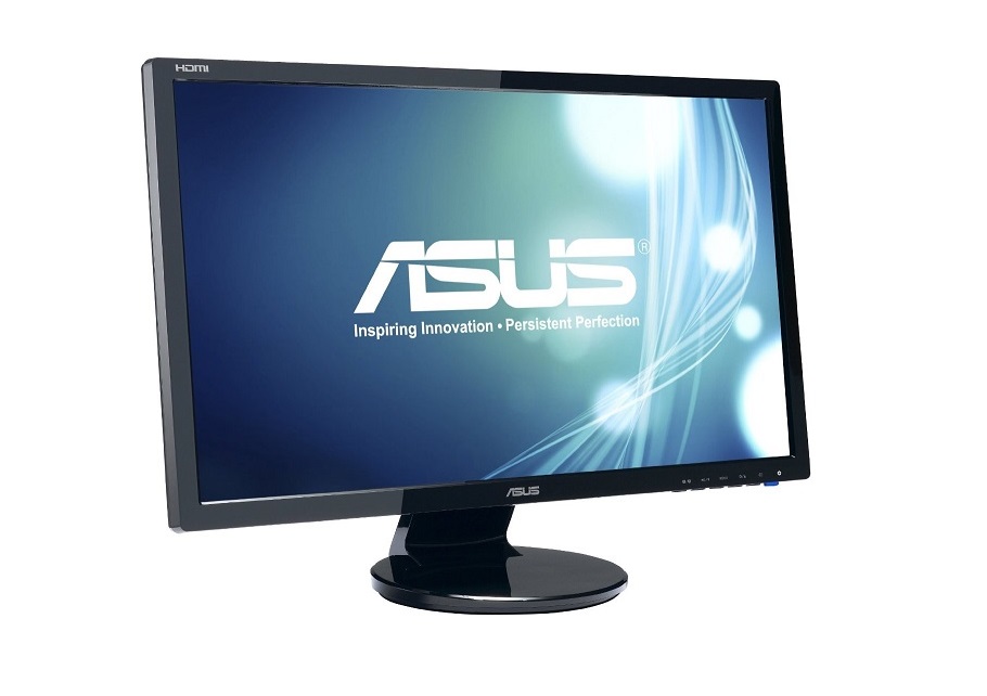 Asus 24 VE248H Widescreen Fullhd 1920x1080 Dvi Vga Hdmi Lcd Led Monitor W Speakers Black