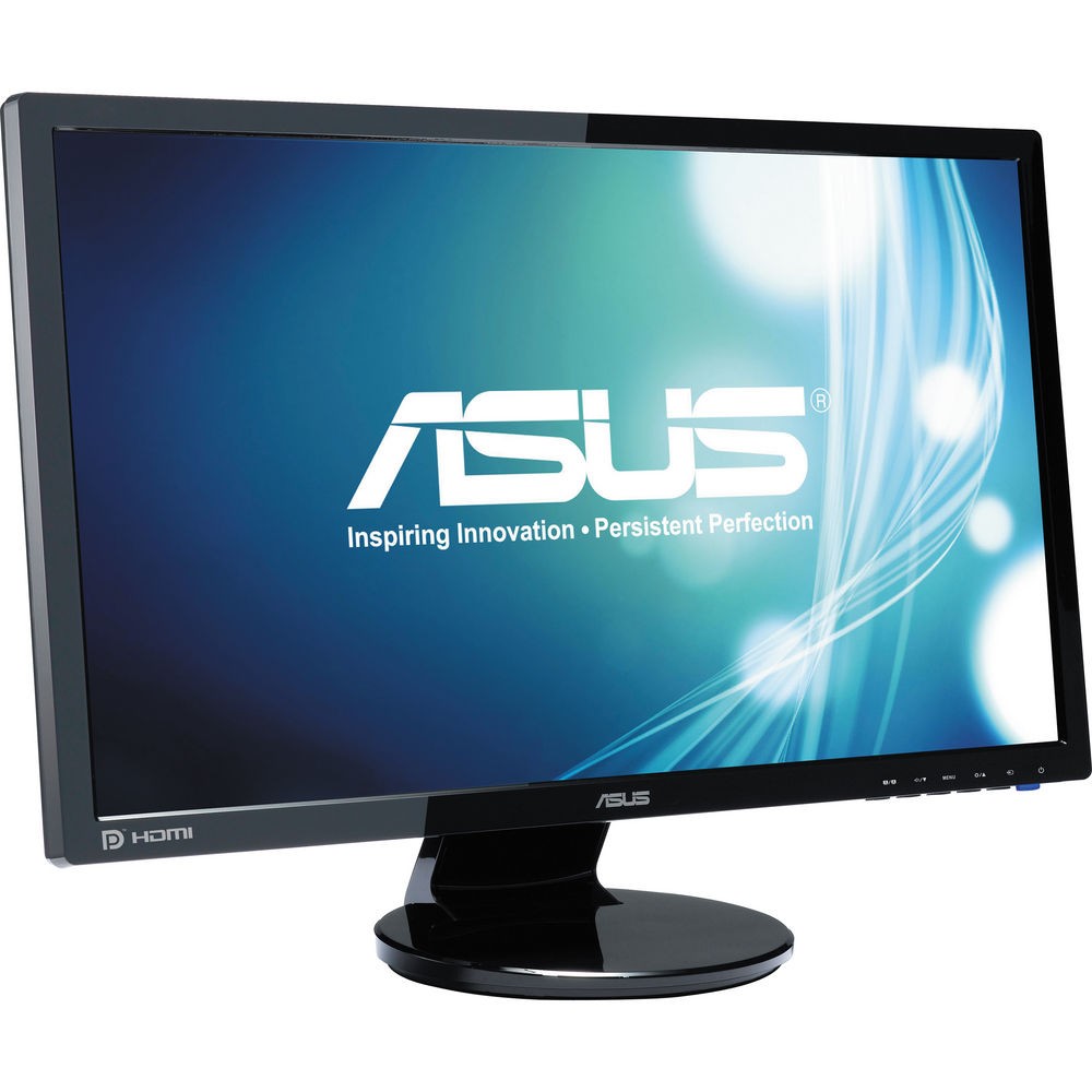 24 Asus VE248Q Full HD 1080p VGA HDMI DP LED Monitor Black VE248Q