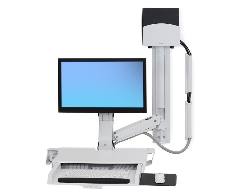 Ergotron Styleview Sit-Stand Combo System Worksurface White 45-272-216
