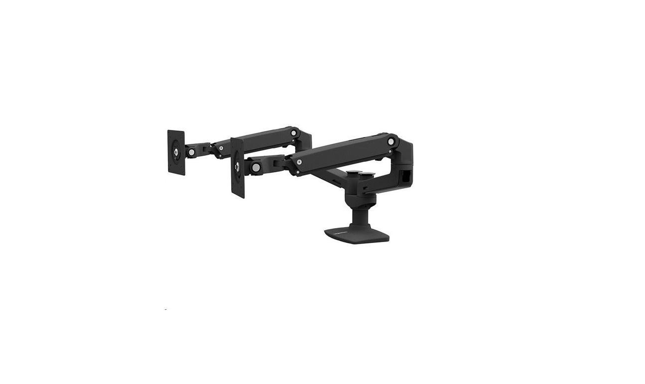Ergotron LX Side-by-Side Dual Monitor Arm Black 45-245-224