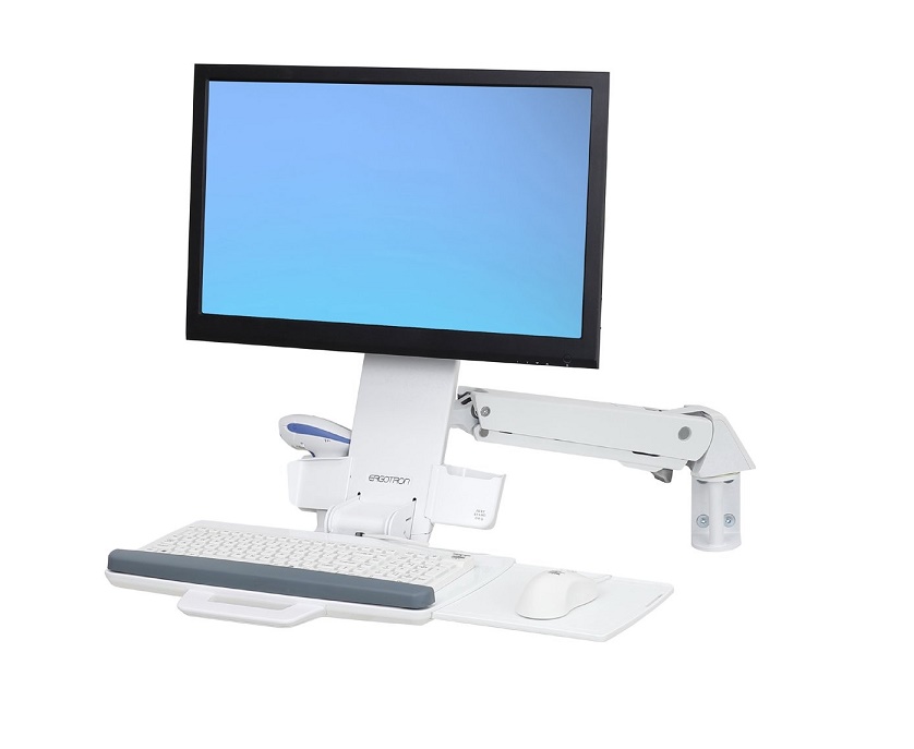 Ergotron Styleview Sit-Stand Combo Arm Mounting Kit For Display Size Up To 24 White 45-266-216
