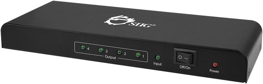 Siig 4Kx2K Hdmi 4-Ports Splitter With 3D CE-H22C12-S1
