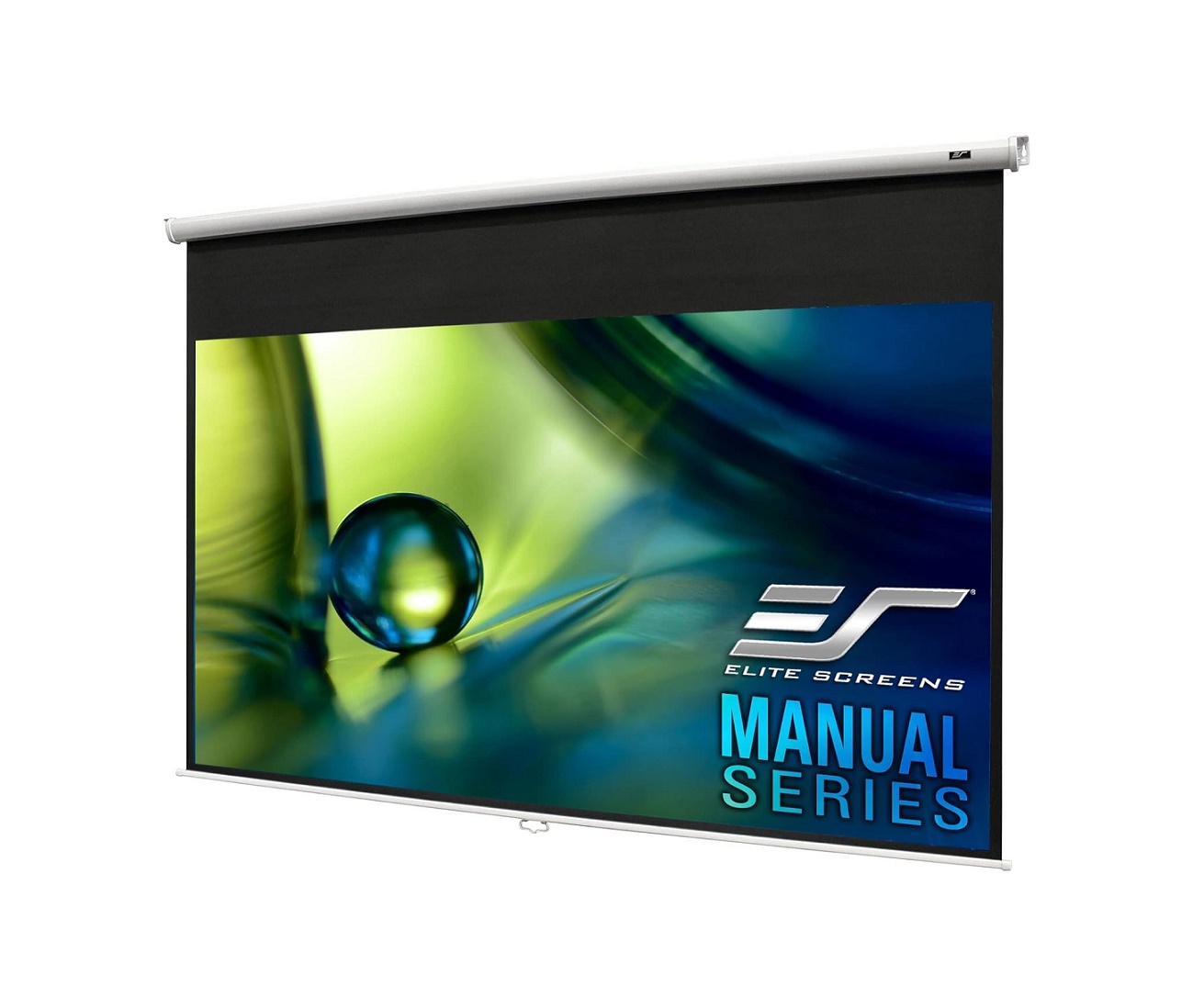 ELite Screens Manual Series Projection Screen With 24 Drop M120XWH2-E24