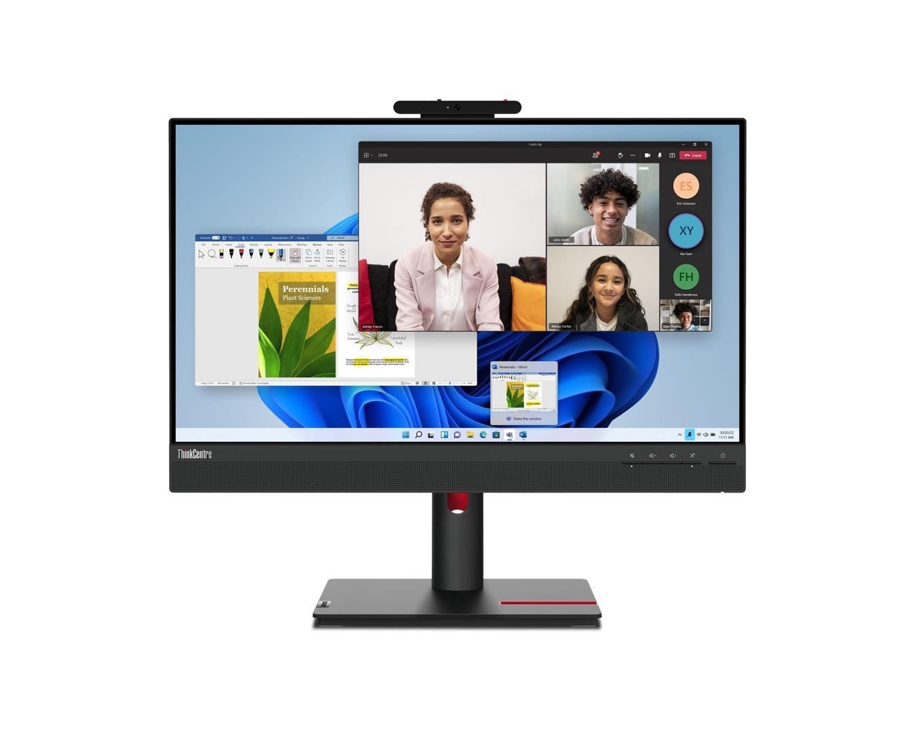Lenovo 23.8 Thinkcentre Tiny-In-One 24 Gen5 Multi-Touch Monitor w/WebCam 12NBGAR1US