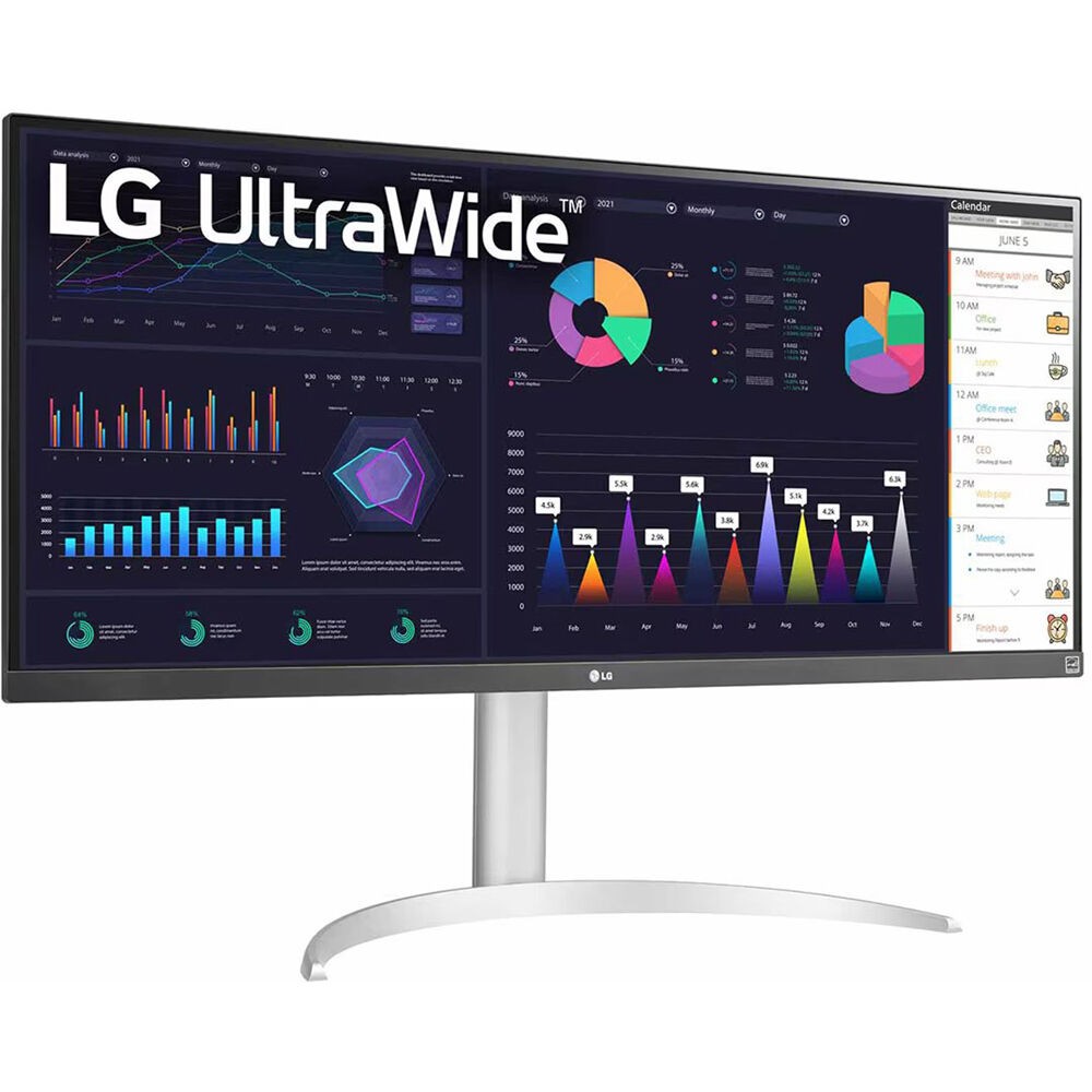 34 LG UltraWide 1080p Hdr 100Hz Curved IPS LED Monitor 34BQ650-W