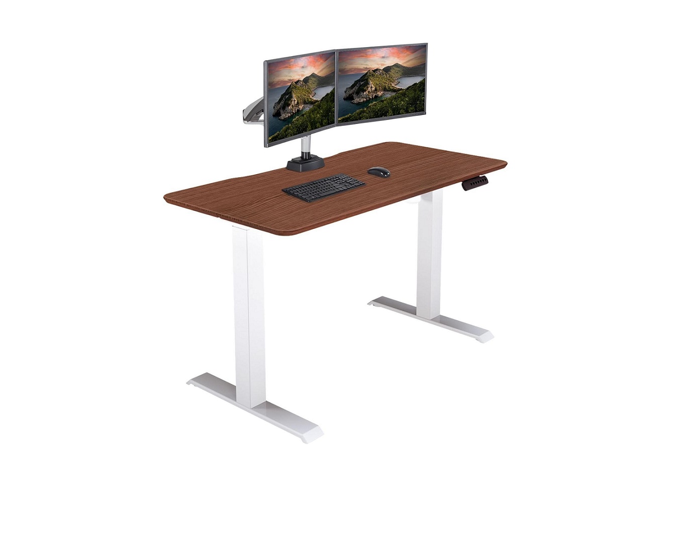 Vari Essential Hazel Wood Height Adjustable Electric Standing Desk 401512