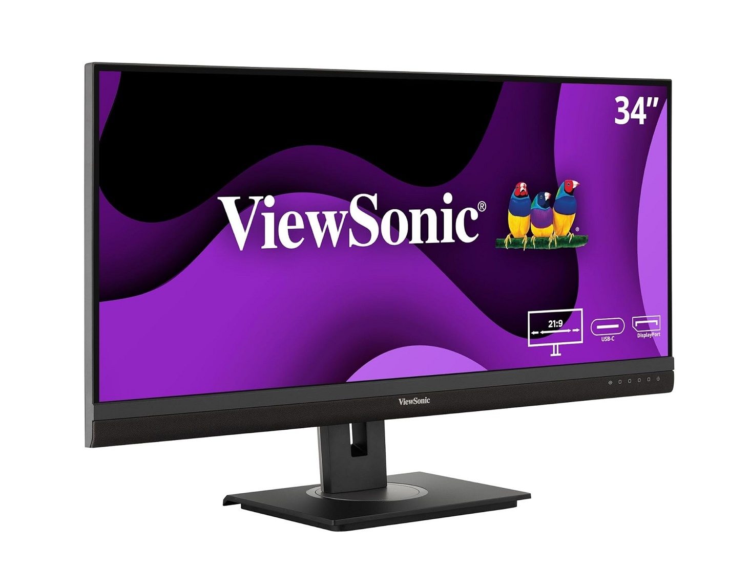 Viewsonic 34 21:9 Ultrawide Qhd 1440p Ips Led Monitor VG3456A