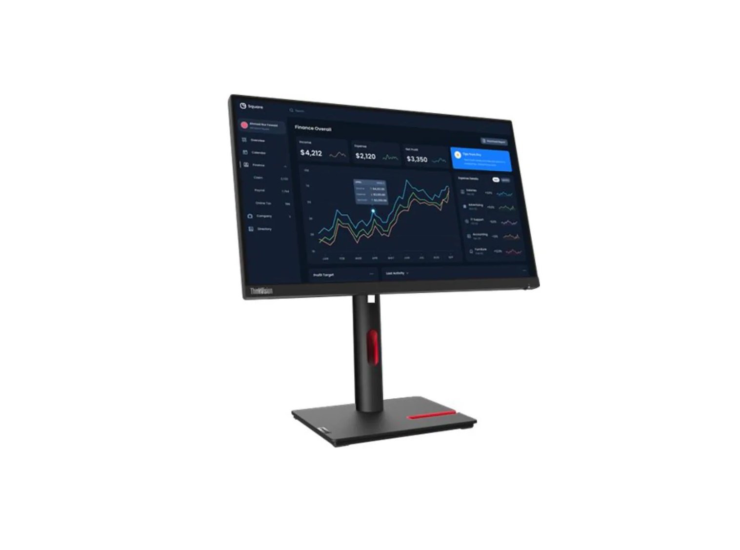 Lenovo 23 Thinkvision T23i-30 Full Hd 1080p 60Hz Ips Led Monitor 63B2MAT6US