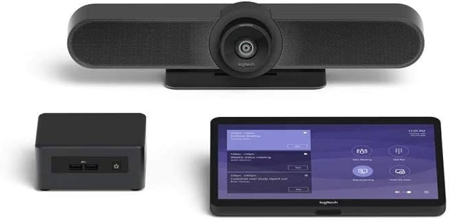 Logitech Small Room TAP Meetup Asus Nuc For Microsoft Teams Tapmupmstasu