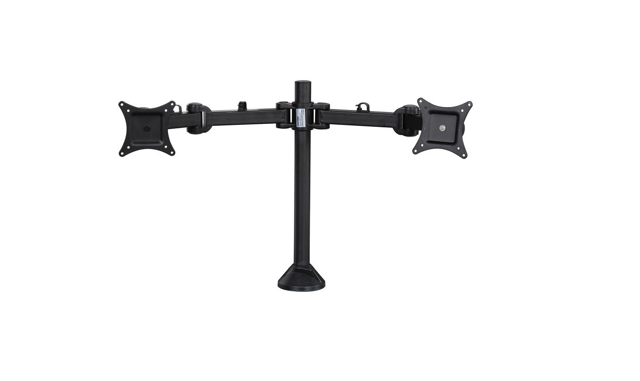 SIIG Articulating Dual Mon Desk Mount For 13 To 27 Screens CE-MT0Q11-S1