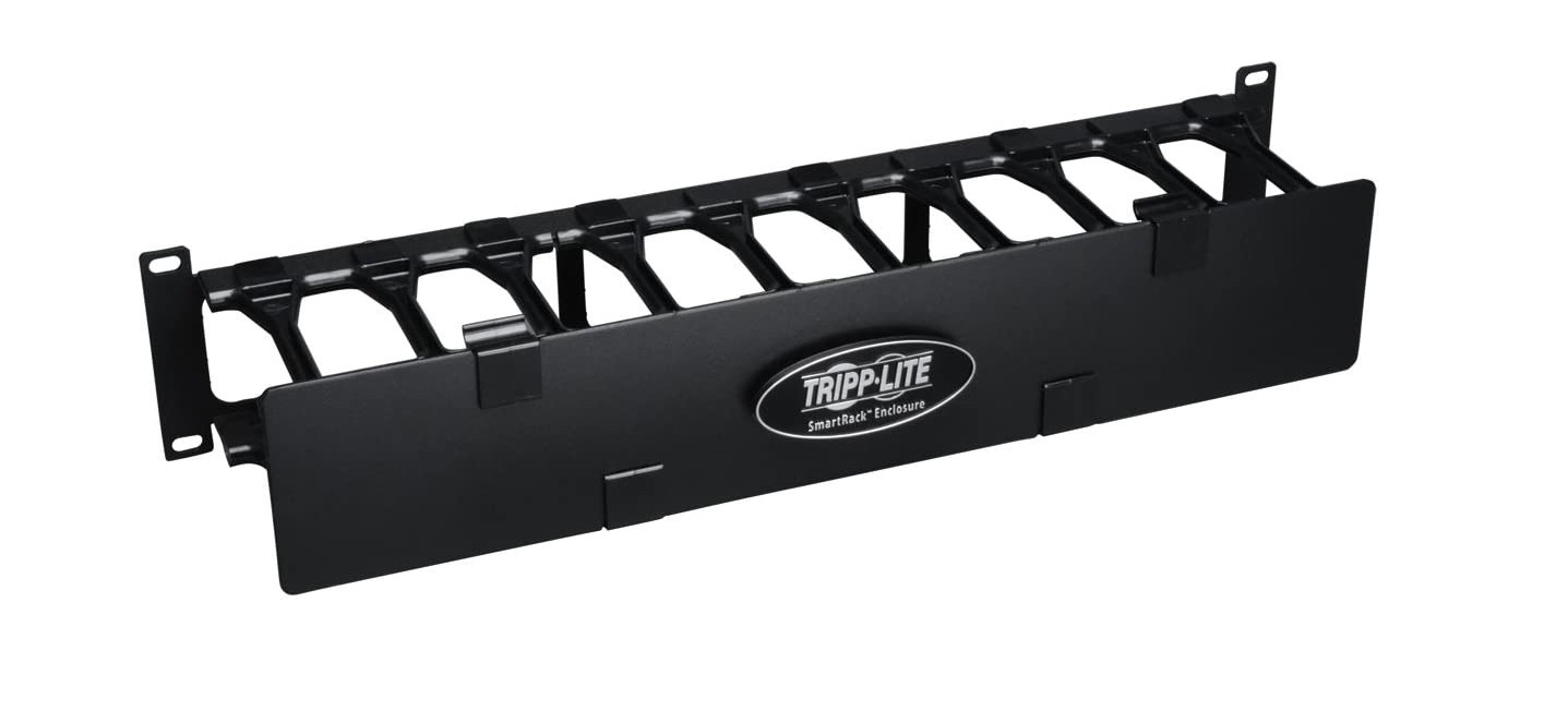 Tripp Lite Rack Enclosure 2U High Capacity Horizontal Cable Manager Black SRCABLEDUCT2UHD