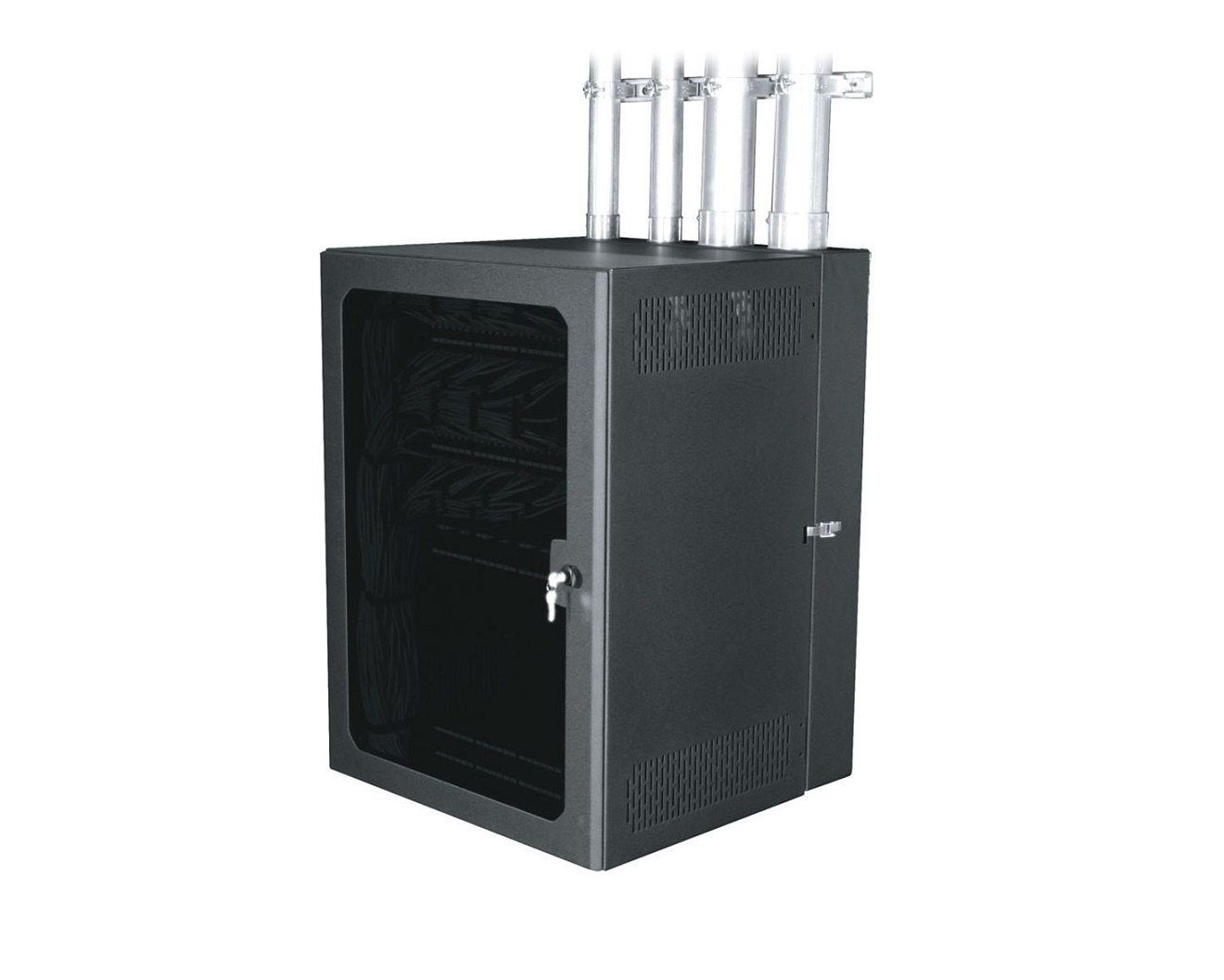 Middle Atlantic Cablesafe Cabling Wall Mount Rack With Plexi Door CWR-12-22PD