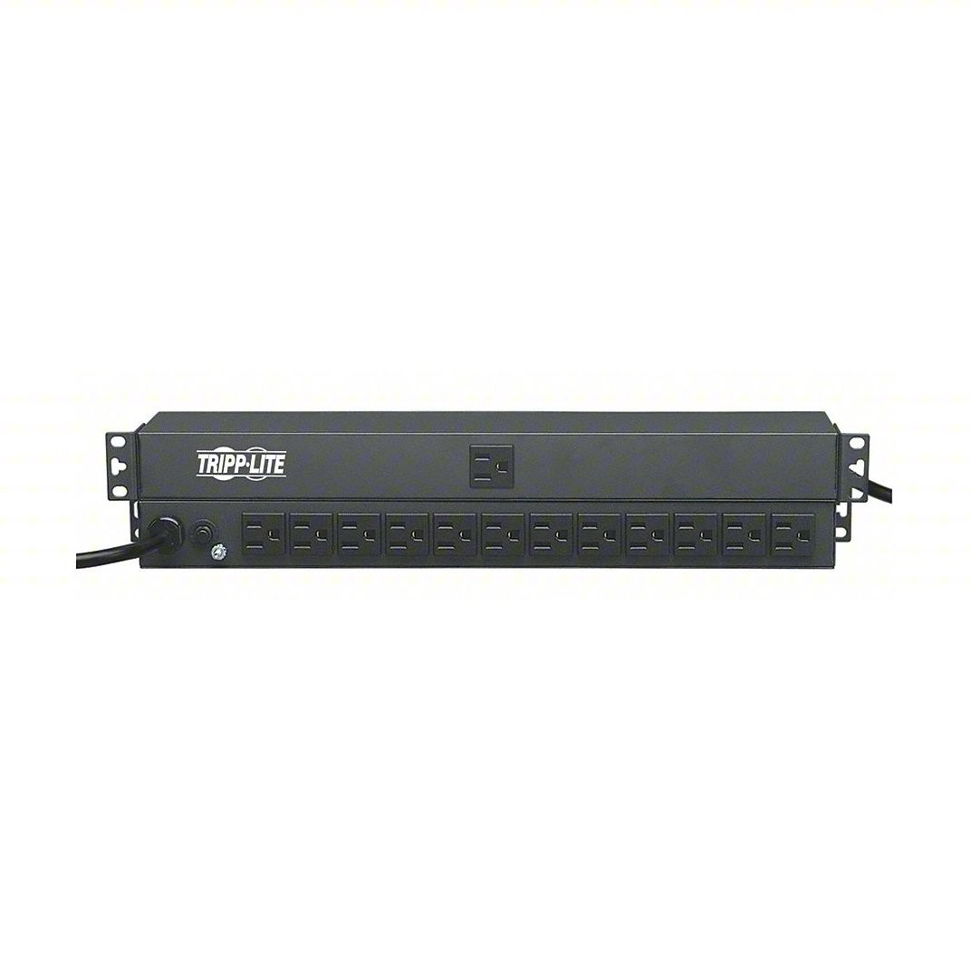 Tripp Lite 1.8kW 120V Single-Phase 13-out 5-15R 5-15P 1U Basic PDU PDU1215
