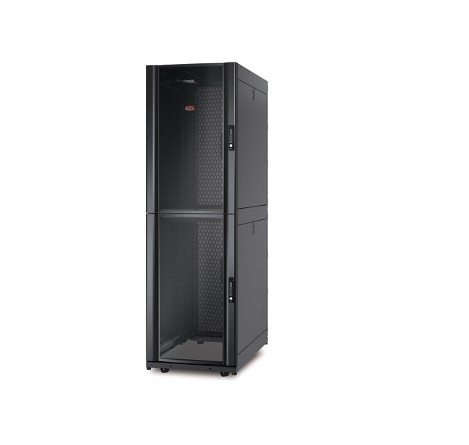 APC NetShelter SX Colocation 2x20U 600x1070 Black Enclosure Rack Cabinet 19 42U w/ Sides AR3200