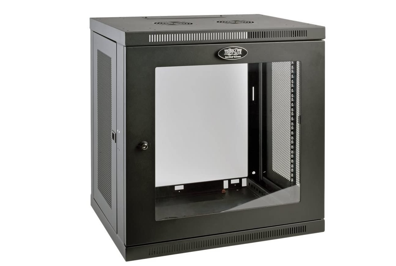 Tripp Lite Smartrack 12U Low-Profile Switch-Depth Wall-Mount Enclosure Cabinet SRW12UG