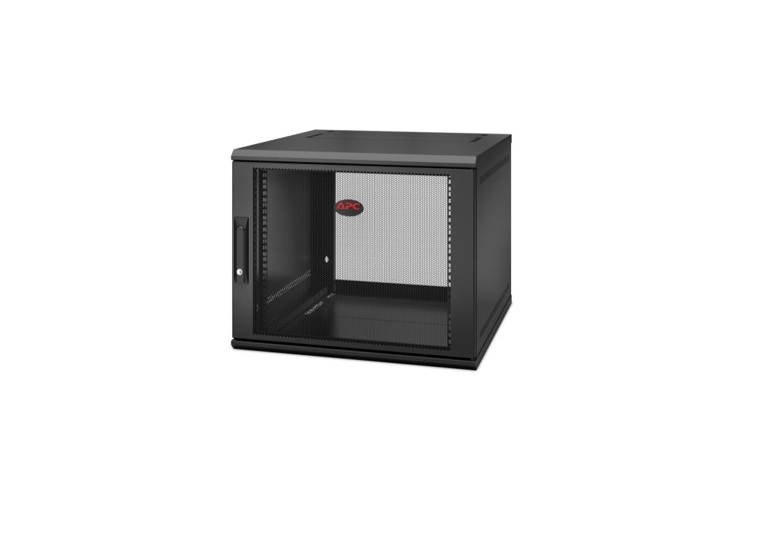 Apc Netshelter 9U Wallmount Rack Enclosure Cabinet Single Black AR109SH6