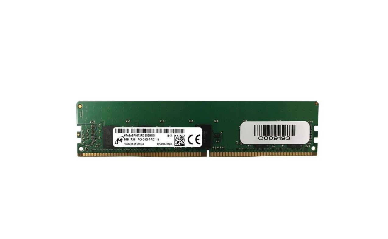 8GB Micron DDR4 2400MHz 1Rx8 PC4-2400T ECC Registered 288pin Memory MTA9ASF1G72PZ