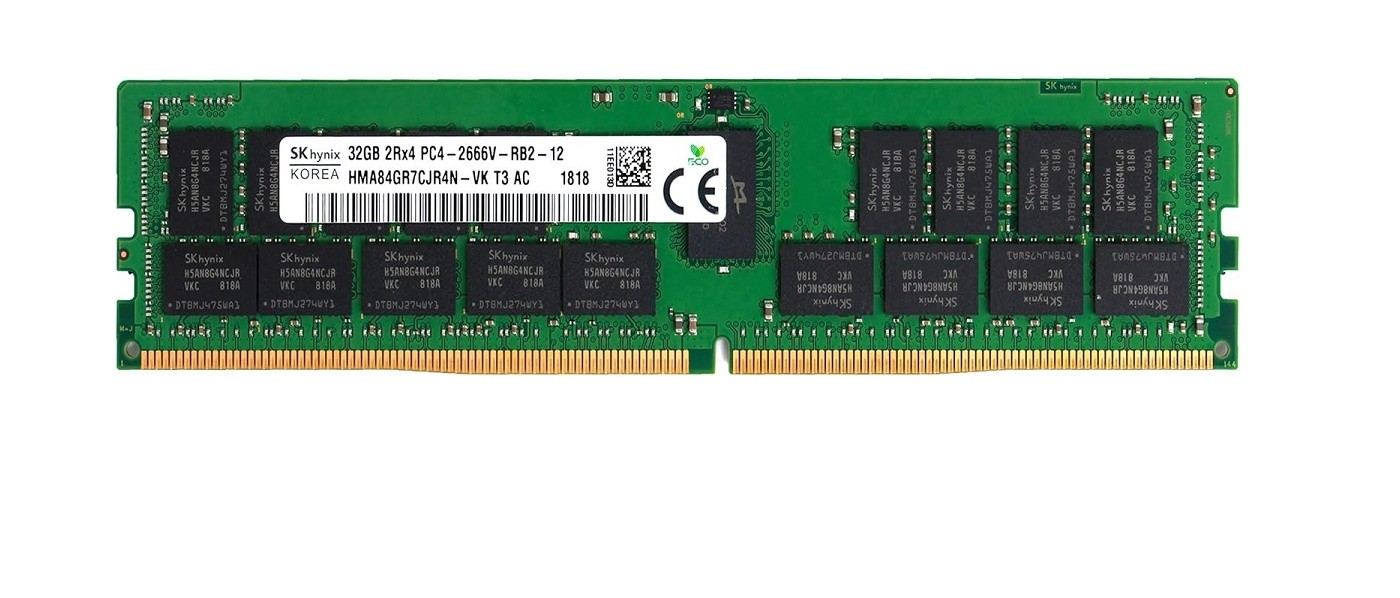 32GB Hynix DDR4 2666MHz PC4-21300 CL19 ECC Registered Memory HMA84GR7CJR4N-VK
