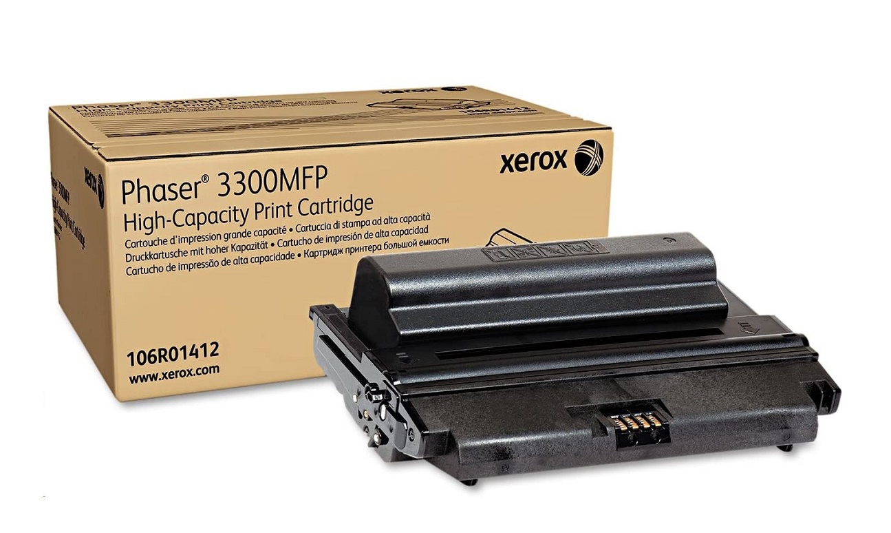 Xerox Genuine Phaser 3300MFP High Capacity Print Cartridge Black 106R01412