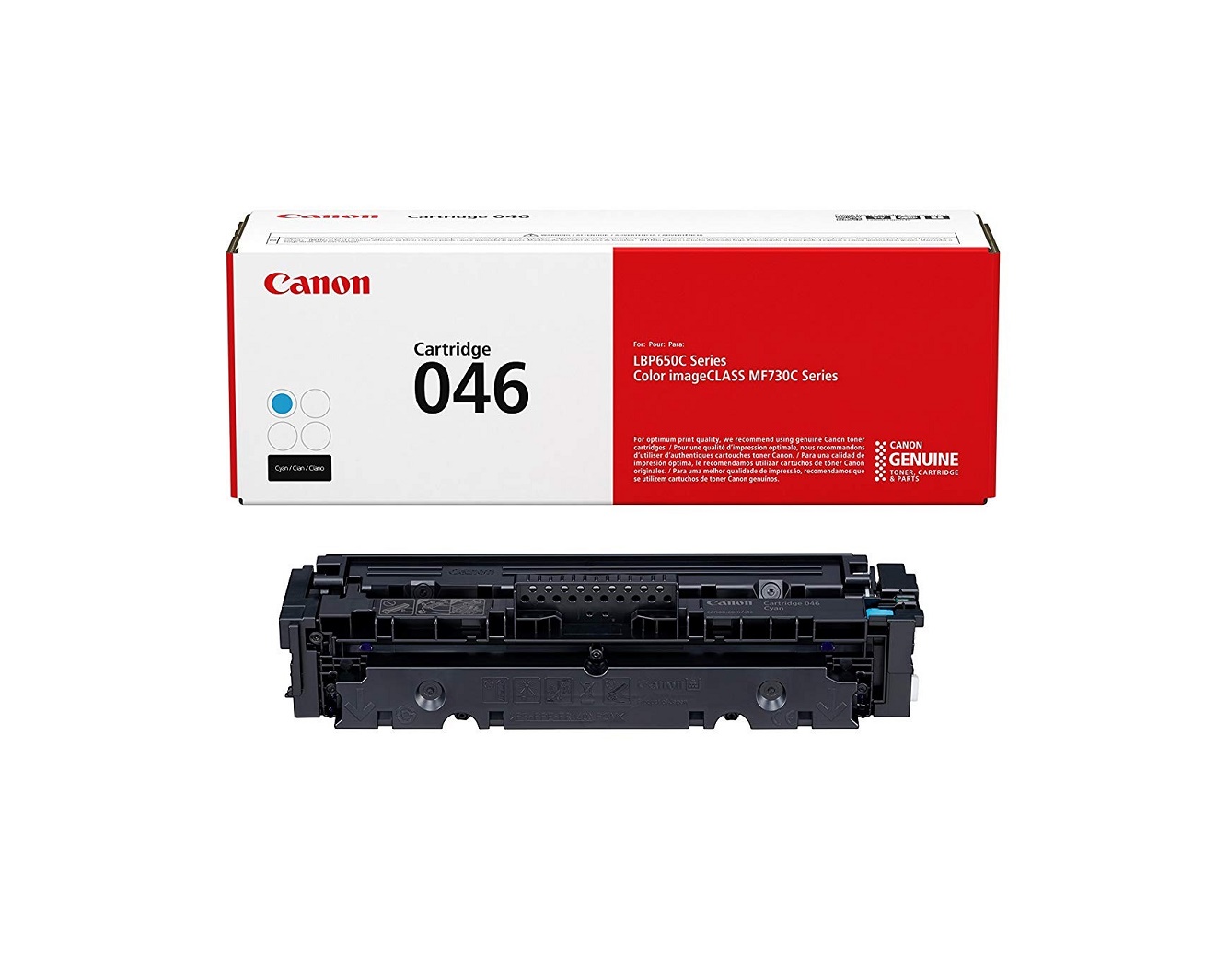 Canon 046 Cyan Standard Capacity Toner Cartridge 1249C001