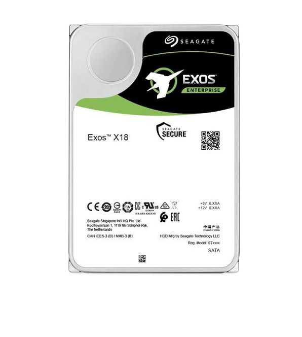12TB Seagate Exos x18 SATA 6GB/s 7200RPM 3.5 Internal HDD ST12000NM000J